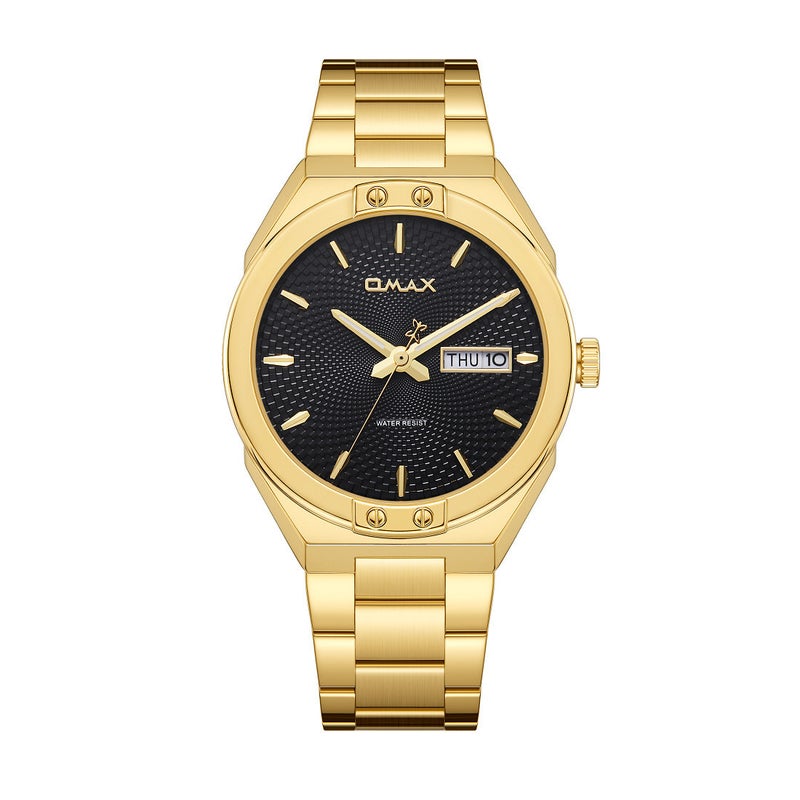 OMAX Gold Tone Analog Watch for Men - Image 1